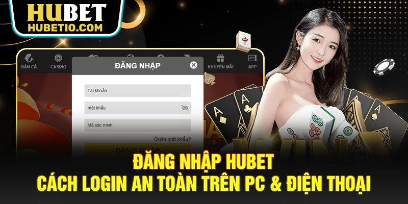 Đăng nhập HUBET trên thiết bị máy tính hay PC